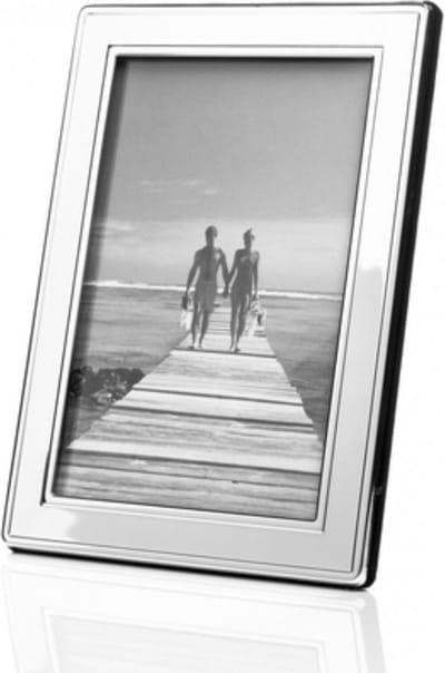 Fotolijst Brussel Glanzend Zilver 9 x 13