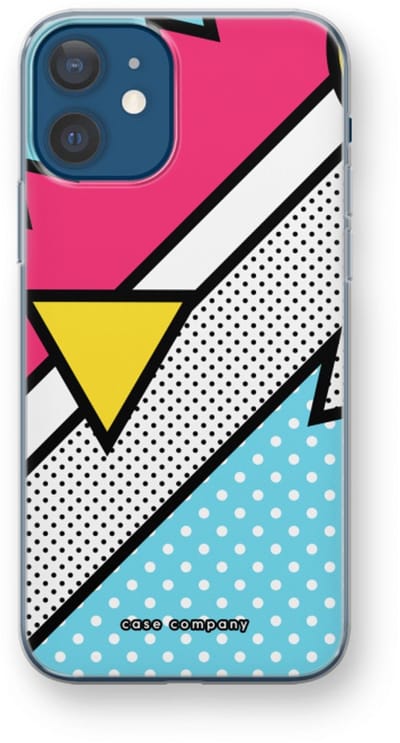 Case Company® - Hoesje geschikt voor iPhone 12 mini hoesje - Pop Art #3 - Soft Cover Telefoonhoesje - Bescherming aan alle Kanten en Schermrand