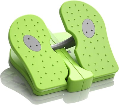 Opvouwbare Beentrainer - Stille Voetstepper - Beenkracht Behouden - Versterkt Nylon - Lichtgewicht - Groen