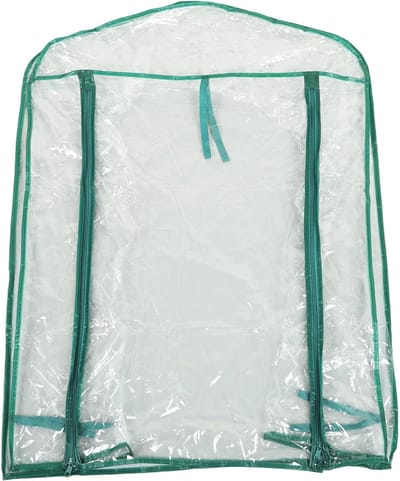 Kasafdekking Transparant PVC - Mini Kas Tuinhoes - Planten Beschermen - Roldeuren voor Ventilatie