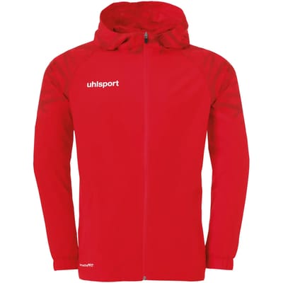 Uhlsport Goal 25 Sweater Met Kap Kinderen - Rood / Wit | Maat: 128