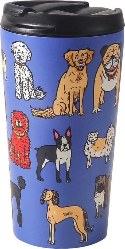 Eco Chic - The Travel Mug (thermosbeker) - N33BU - Blue Dogs