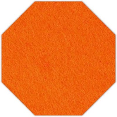 8-hoek vilt onderzetter - Oranje - 6 stuks - ø 95 mm - 8-hoek - Glas onderzetter - Cadeau - Woondecoratie - Woonkamer - Tafelbescherming - Onderzetters Voor Glazen - Keukenbenodigdheden - Woonaccessoires - Tafelaccessoires