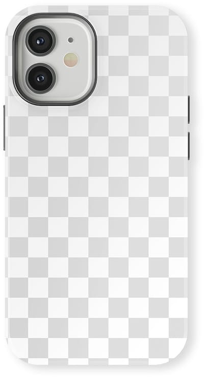 Design Hoesje geschikt voor iPhone 12 | Geschikt Voor Mag | Tiny Squares Checkered Print | Backcover geschikt voor iPhone 12 Ivory Squares
