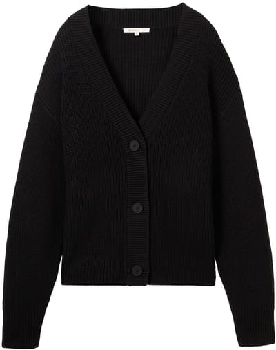 Tom Tailor Denim - Vest met V-hals - Maat L - deep black