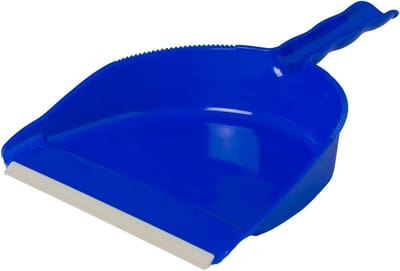 Schop met Gum - Veegset Stofblik - Huishoudelijk Schoonmaken - Opklapbaar Ontwerp - 22 x 32 x 6 cm - Gesorteerd