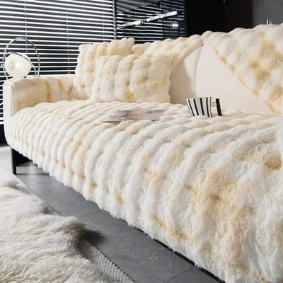 Zachte Pluche Bankhanddoek Verdikken Winter Warm Bankovertrek voor Woonkamer Universele Antislip Bankmat Bankkussen Woondecoratie 1pc 30x50 pillowcase