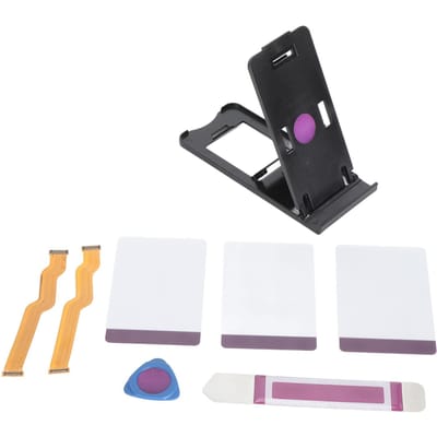 2 stuks Moederbord Flexkabel met Reparatiegereedschap Hoofd Flexkabel Oplaadlint Vervanging voor Galaxy A10 A105F black