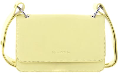 Marc O'Polo Leren Schoudertas Lindsey Crossbody Bag Lemon Sorbet Geel