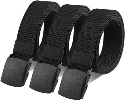 Allecto - Riem voor heren - Nylon werkriemen - Verstelbare stoffen riem - Uniseks riem voor snelle pasvorm - Ideaal voor reizen - Veiligheid luchth...
