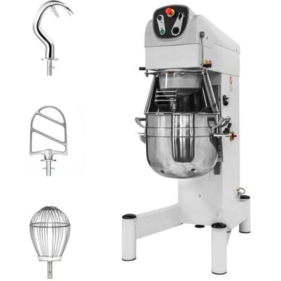 GGM Gastro Planetenrührmaschine - 60 Liter - 2,2 kW - inkl. 3 Rühraufsätze Wit