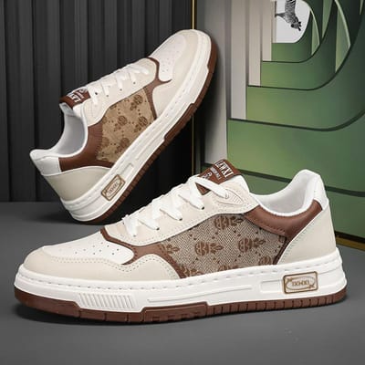 Heren Ademende Sneakers Modeontwerper Heren Casual Skateboard Schoenen Outdoor Hoge Kwaliteit Veelzijdige Tennisschoenen Zapatillas 39 gray