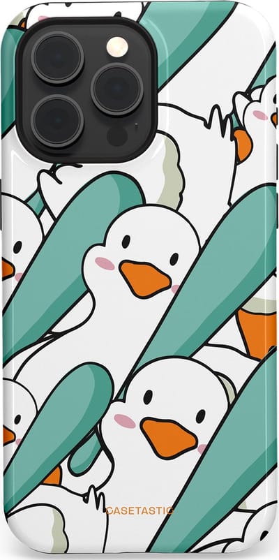Casetastic Hoesje Geschikt voor Apple iPhone 15 Pro Max Magsafe - Stijlvolle Beschermende Duo-layer Case - Ganssterk
