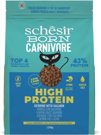 Schesir Born Carnivore Adult Graanvrij Kattenvoer Haring & Zalm 1,25 kg - Kat