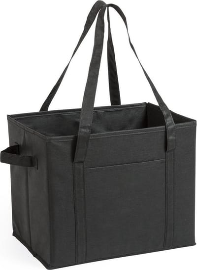 Auto kofferbak/kasten organizer tas - zwart - vouwbaar - 34 x 28 x 25 cm - Auto opberg accessoires