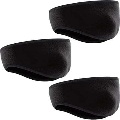 Set van 3 Sport Haarbanden voor Vrouwen - Winddichte Elastische Hoofdband met Oorbescherming voor Hardlopen en Fietsen, Geschikt voor Helmen