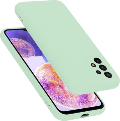 Cadorabo Hoesje geschikt voor Samsung Galaxy A23 4G in LIQUID LICHT GROEN - Beschermhoes gemaakt van flexibel TPU silicone Case Cover