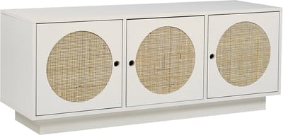 UYUNI - Dressoir - Wit - Rotan