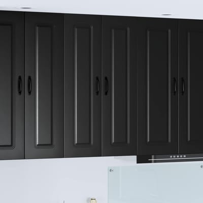 vidaXL - Vaatwasserpaneel - Kalmar - Zwart - 60 - x - 31 - x - 100 - cm - Bewerkt - hout