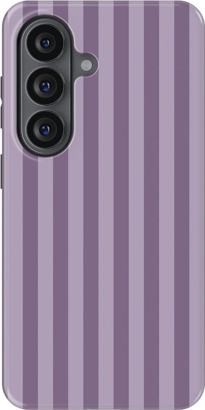 DripCase Gestreept Hoesje Samsung Galaxy S26 | Backcover met Mag | Stripes Motief | Trendy Case Samsung Galaxy S26 met Strepen Lavender Beam