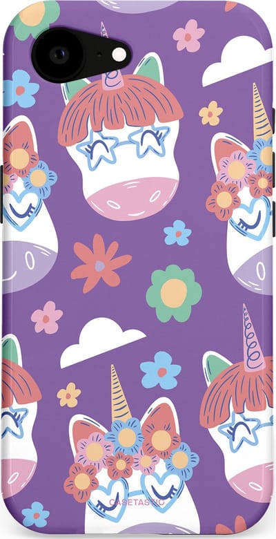 Casetastic Hoesje Geschikt voor Apple iPhone 16e Magsafe - Stijlvolle Beschermende Duo-layer Case - Eenhoorn Magie