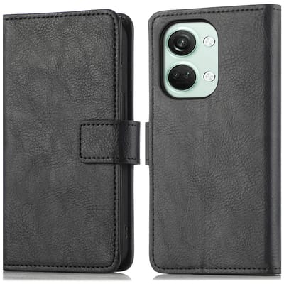 imoshion Hoesje - Geschikt voor OnePlus Nord 3 - Luxe Bookcase - Zwart