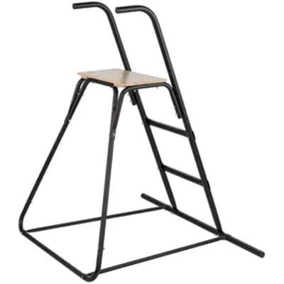 Swing King Glijbaan Losstaande Trap - Hout En Metaal - 1 Persoon - Zwart En Hout - 175cm