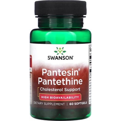 Pantesin Pantethine, 60 Zachte Capsules (300 mg per zachte capsule)
