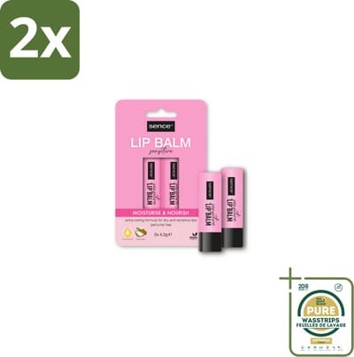 Sence Lippenbalsem Sensitive 2 stuks per verpakking - Voordeelverpakking - 2 stuks - Droge lippen - Gevoelige lippen