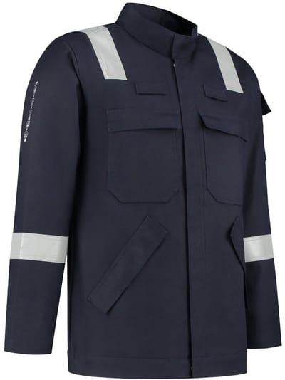 Dapro Spark Multinorm Jas - Maat 46 - Marineblauw - Vlamvertragend , antistatisch , lasnorm , vlamboog en chemicaliën resistent