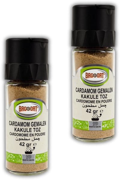 Bagdat - Cardamon Gemalen - Kakule Toz 42g - 100% Natuurlijk - Specerij voor Koken - Kruiden & Specerijen - 2 Stuks