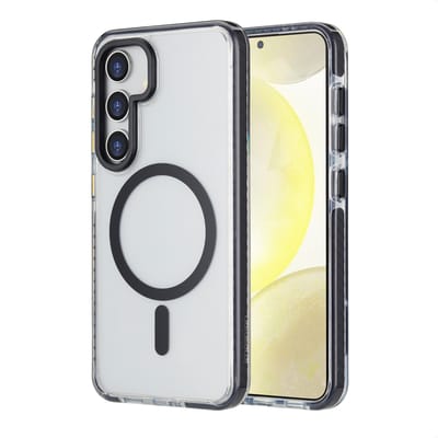 imoshion Hoesje - Geschikt voor Samsung Galaxy S24 - Combat Backcover met Magnetische Ring - Zwart