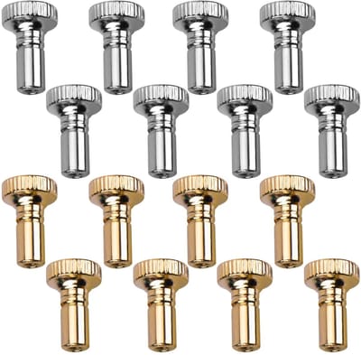 Allecto - Lamp Schakelaar Set - 16-delige vervangende knoppen - Goud en Zilver - perfect voor elke inrichting - eenvoudig te installeren - geschikt...