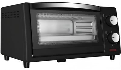 KAD® Mini Oven - Krachtige Oven voor Onderweg - Compacte Vrijstaande Oven voor Camping & Keuken - Zwart - ‎25cm x 22cm x 37cm