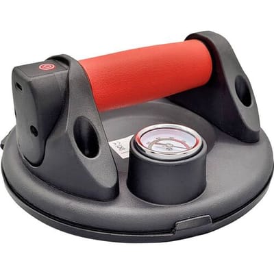 60823 Berger & Schröter accu Vakkum zuigkrik met display glazen krik vacuümhouder Vacuümkrik 110 kg draagvermogen met autom. Afzuiging