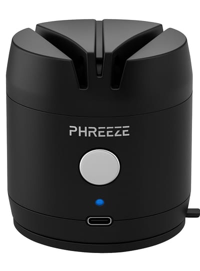 Phreeze Elektrische Messenslijper & Scharenslijper - 2-in-1 Slijpmachine Oplaadbaar - Geschikt voor Keukenmessen en Scharen - via USB-C