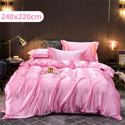 Bovista Beddengoed - Dekbedovertrek - Dekbed - Zacht - 240 x 220 - Inclusief 2x Kussensloop - Roze