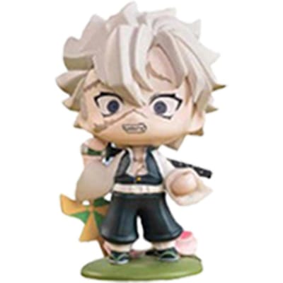 Demon Slayer Tanjiro Kamado Nezuko anime tekenfilm figuur blind box creatief gepersonaliseerd standbeeld model ornament verrassingscadeaubox beige