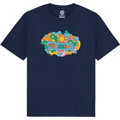 Element Psychswirl T-Shirt blauw