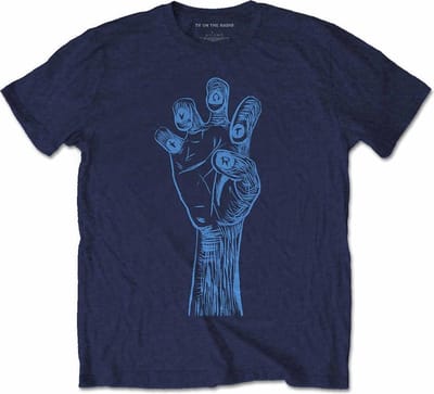 TV On The Radio - Brushstroke Hand Heren T-shirt - S - Blauw