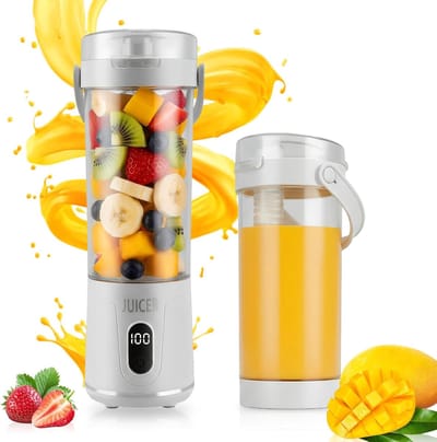 Blender - Blender To Go - Mini Blender - Fresh Juice Blender - Draagbare Blender 600 Ml - Usboplaadbaar - Sapbeker Voor Fruit En Groenten - Draagbaar Voor Smoothies En ProteïNeshakes - Voor Thuis, Sport En Kantoor