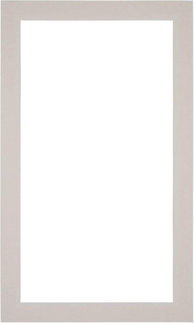 Passe-Partout Fotomaat 25x45 cm - Lijstmaat 30x50 cm - Grijs Graniet - Museumkarton - Fotolijst niet inbegrepen