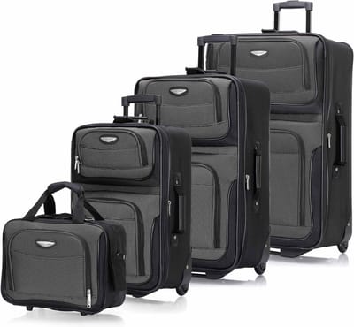 Reis Bagage Set - Koffer Set - Reizen Organiseren - Uitbreidbare Capaciteit - Vier Delen - Blauw