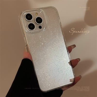 Transparant Bling Glitter Telefoonhoesje Voor iPhone 16 15 14 13 12 11 Pro Max X XR XS 7 8 Plus Helder Glanzend Schokbestendig Zacht Hoesje For iPhone 13