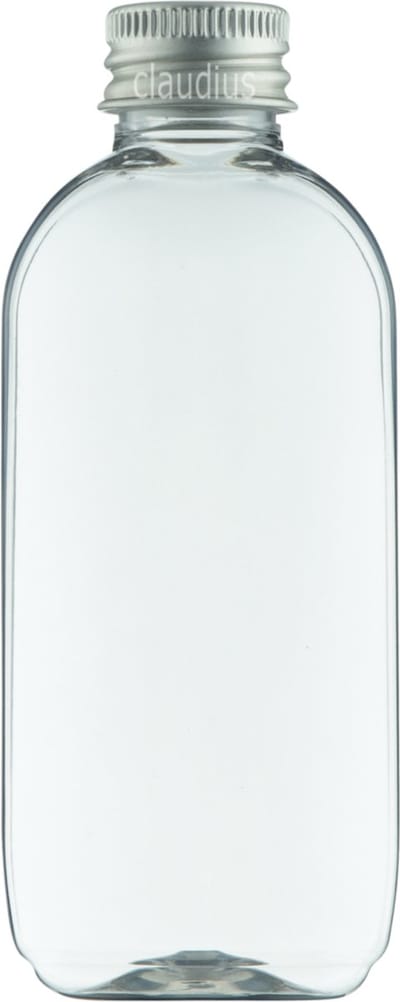 Lege Plastic Fles 75 ml PET transparant - met aluminium dop - set van 10 stuks - navulbaar - leeg