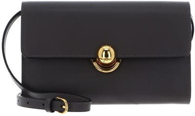 FURLA Leren clutch schoudertas Sfera Crossbody Bag Urban Gray donkergrijs