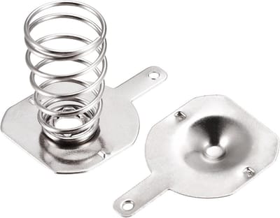 Set van 10 batterijveerplaten voor 18650 accu's - Vernikkeld - 16,5 mm x 16 mm