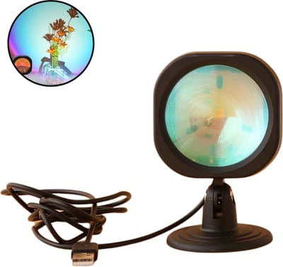 Nivard Sunset Lamp - Projection Lamp - Projector - Regenboog - Zon Lamp - Golden Hour lamp - Tiktok
