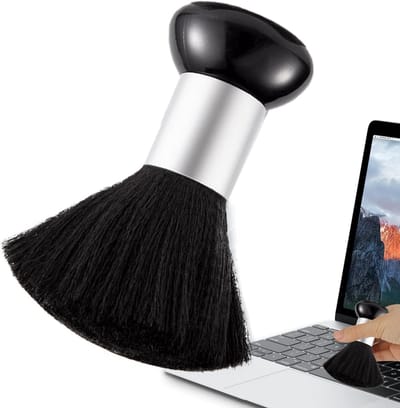Soft Nylon Bristle Brush, Professional Barber Neck Brush, Dusting Brushes, Barber Accessories Neck Brushes, 1.85x4.13 Inches Soft Nylon Bristle Hairbrush for Salon