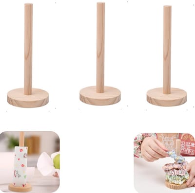 3 stuks opbergrek - haarband opbergrek - wc-papier opbergrek - vershoudfolie opbergrek - staand - anti-slip - opbergaccessoires - geschikt voor keuken, slaapkamer, woonkamer (bruin, 20*8cm)